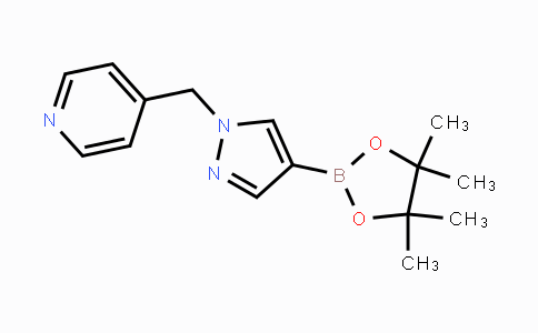 CAS No. 864754-20-1, 4-((4-(4,4,5,5-Tetramethyl-1,3,2-dioxaborolan-2-yl)-1H-pyrazol-1-yl)methyl)pyridine