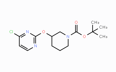 CAS No. 939986-47-7, tert-Butyl 3-((4-chloropyrimidin-2-yl)oxy)piperidine-1-carboxylate