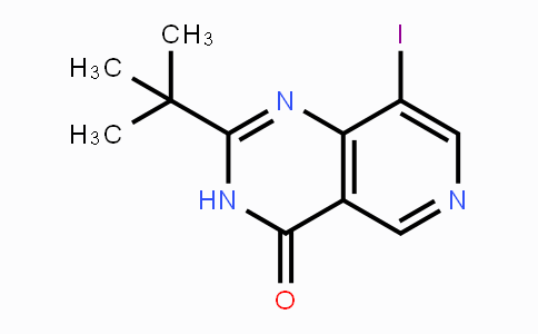 CAS No. 705292-04-2, 2-(tert-Butyl)-8-iodopyrido[4,3-d]pyrimidin-4(3H)-one