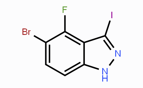 CAS No. 1082041-88-0, 5-Bromo-4-fluoro-3-iodo-1H-indazole