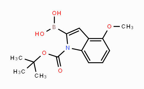 CAS No. 1000068-23-4, (1-(tert-Butoxycarbonyl)-4-methoxy-1H-indol-2-yl)boronic acid