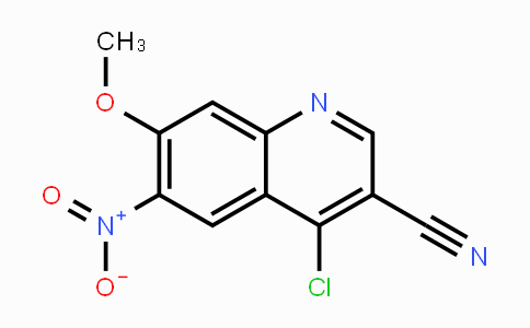 CAS No. 214470-33-4, 4-Chloro-7-methoxy-6-nitroquinoline-3-carbonitrile