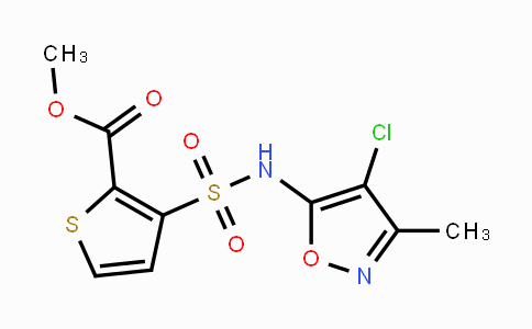 CAS No. 184644-72-2, Methyl 3-(N-(4-chloro-3-methylisoxazol-5-yl)sulfamoyl)thiophene-2-carboxylate