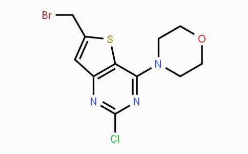 CAS No. 885698-98-6, 4-(6-(Bromomethyl)-2-chlorothieno-[3,2-d]pyrimidin-4-yl)morpholine