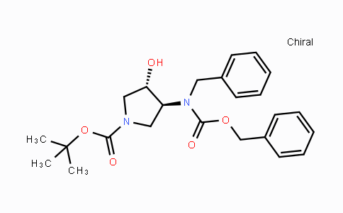 CAS No. 708273-38-5, (3S,4S)-tert-Butyl 3-(benzyl((benzyloxy)carbonyl)-amino)-4-hydroxypyrrolidine-1-carboxylate
