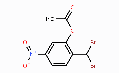 CAS No. 99067-39-7, 2-(Dibromomethyl)-5-nitrophenyl acetate