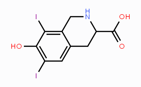 CAS No. 160080-87-5, 7-Hydroxy-6,8-diiodo-1,2,3,4-tetrahydroisoquinoline-3-carboxylic acid