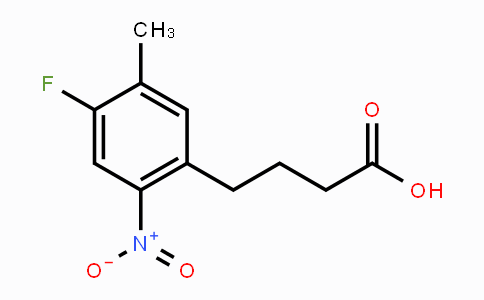 CAS No. 210346-38-6, 4-(4-Fluoro-5-methyl-2-nitrophenyl)butanoic acid