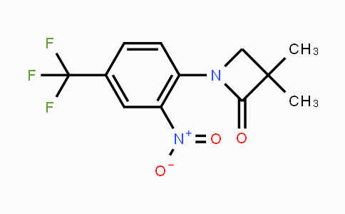 CAS No. 861881-16-5, 3,3-Dimethyl-1-(2-nitro-4-(trifluoromethyl)-phenyl)azetidin-2-one