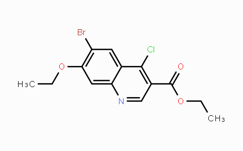 CAS No. 953803-81-1, Ethyl 6-bromo-4-chloro-7-ethoxyquinoline-3-carboxylate