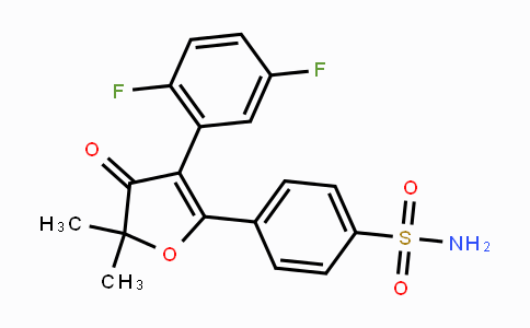 CAS No. 301693-32-3, 4-(3-(2,5-Difluorophenyl)-5,5-dimethyl-4-oxo-4,5-dihydrofuran-2-yl)benzenesulfonamide