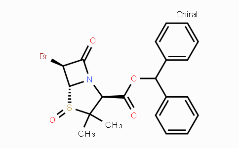 CAS No. 80353-26-0, (2S,5R,6S)-Benzhydryl 6-bromo-3,3-dimethyl-7-oxo-4-thia-1-azabicyclo[3.2.0]heptane-2-carboxylate 4-oxide