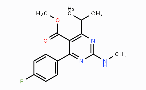 160009-36-9 | Methyl 4-(4-fluorophenyl)-6-isopropyl-2-(methylamino)pyrimidine-5-carboxylate