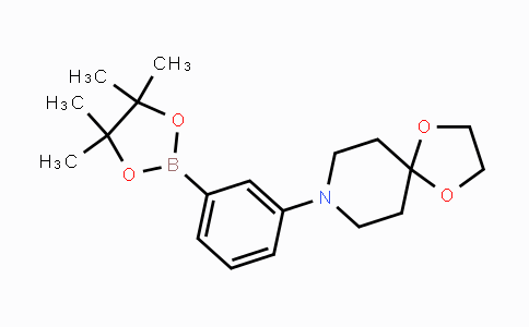 CAS No. 862261-25-4, 8-(3-(4,4,5,5-Tetramethyl-1,3,2-dioxaborolan-2-yl)phenyl)-1,4-dioxa-8-azaspiro[4.5]decane