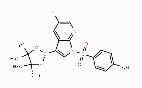 CAS No. 866546-11-4, 5-Chloro-3-(4,4,5,5-tetramethyl-1,3,2-dioxaborolan-2-yl)-1-tosyl-1H-pyrrolo[2,3-b]pyridine