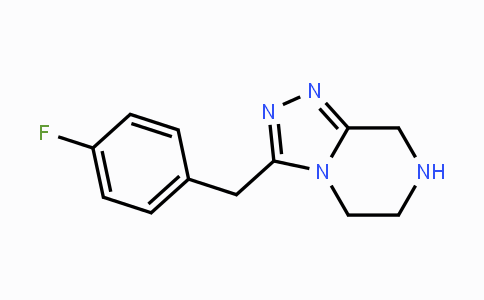 CAS No. 1159553-30-6, 3-(4-Fluorobenzyl)-5,6,7,8-tetrahydro-[1,2,4]triazolo[4,3-a]pyrazine