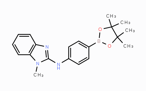 CAS No. 330793-28-7, 1-Methyl-N-(4-(4,4,5,5-tetramethyl-1,3,2-dioxaborolan-2-yl)phenyl)-1H-benzo[d]imidazol-2-amine