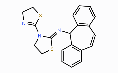 CAS No. 1072145-33-5, N-(3-(4,5-Dihydrothiazol-2-yl)thiazolidin-2-ylidene)-5H-dibenzo[a,d][7]annulen-5-amine