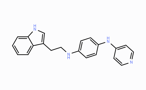 CAS No. 881202-45-5, N1-(2-(1H-Indol-3-yl)ethyl)-N4-(pyridin-4-yl)benzene-1,4-diamine