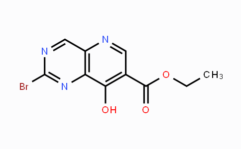 CAS No. 1098588-16-9, Ethyl 2-bromo-8-hydroxypyrido-[3,2-d]pyrimidine-7-carboxylate