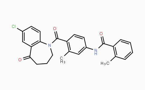 CAS No. 137973-76-3, N-(4-(7-Chloro-5-oxo-2,3,4,5-tetrahydro-1H-benzo[b]azepine-1-carbonyl)-3-methylphenyl)-2-methylbenzamide