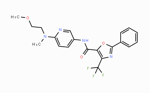 DY114794 | 939376-09-7 | N-(6-((2-Methoxyethyl)(methyl)amino)pyridin-3-yl)-2-phenyl-4-(trifluoromethyl)oxazole-5-carboxamide