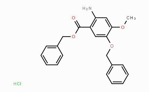 CAS No. 634197-80-1, Benzyl 2-amino-5-(benzyloxy)-4-methoxybenzoate hydrochloride