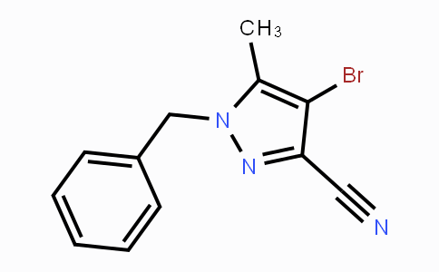 CAS No. 863752-24-3, 1-Benzyl-4-bromo-5-methyl-1H-pyrazole-3-carbonitrile