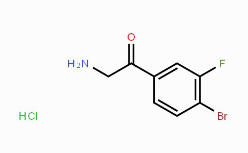 CAS No. 1260679-52-4, 2-Amino-1-(4-bromo-3-fluorophenyl)-ethanone hydrochloride