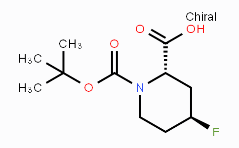 CAS No. 1260602-67-2, (2S,4S)-1-(tert-Butoxycarbonyl)-4-fluoropiperidine-2-carboxylic acid