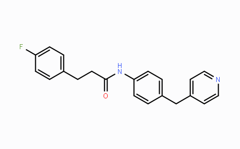 CAS No. 1377961-80-2, 3-(4-Fluorophenyl)-N-(4-(pyridin-4-ylmethyl)phenyl)propanamide