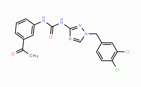 CAS No. 708221-39-0, 1-(3-Acetylphenyl)-3-(1-(3,4-dichlorobenzyl)-1H-1,2,4-triazol-3-yl)urea