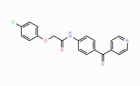 CAS No. 893781-22-1, 2-(4-Chlorophenoxy)-N-(4-isonicotinoylphenyl)-acetamide