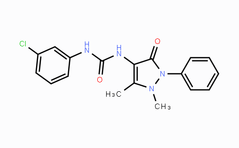 CAS No. 325850-26-8, 1-(3-Chlorophenyl)-3-(1,5-dimethyl-3-oxo-2-phenyl-2,3-dihydro-1H-pyrazol-4-yl)urea