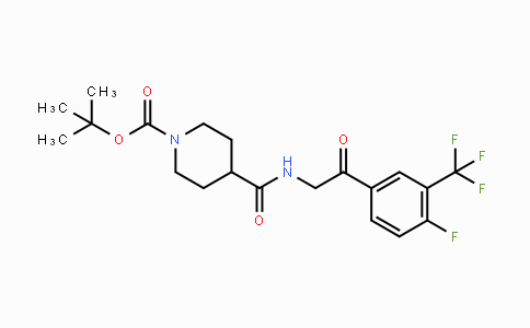 CAS No. 1082949-99-2, 1-Boc-4-(2-(4-Fluoro-3-(trifluoromethyl)-phenyl)-2-oxoethylcarbamoyl)piperidine