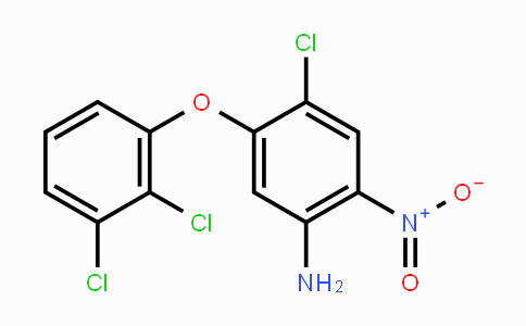 CAS No. 118353-04-1, 4-Chloro-5-(2,3-dichlorophenoxy)-2-nitroaniline
