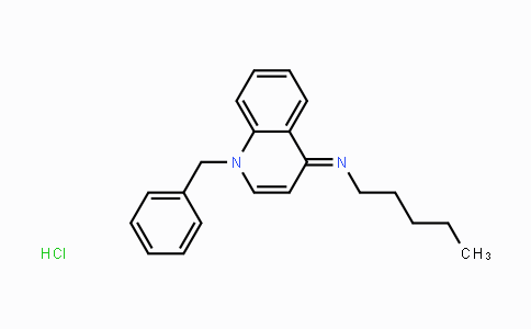 CAS No. 185855-91-8, N-(1-Benzylquinolin-4(1H)-ylidene)-pentan-1-amine hydrochloride