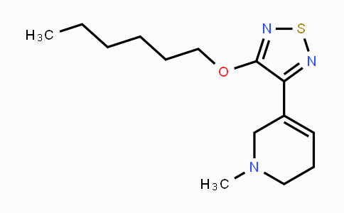 CAS No. 131986-45-3, 3-(Hexyloxy)-4-(1-methyl-1,2,5,6-tetrahydropyridin-3-yl)-1,2,5-thiadiazole