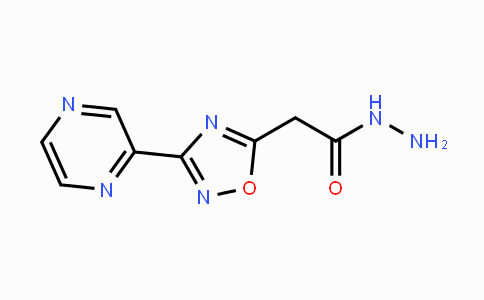 CAS No. 175203-77-7, 2-(3-(Pyrazin-2-yl)-1,2,4-oxadiazol-5-yl)acetohydrazide