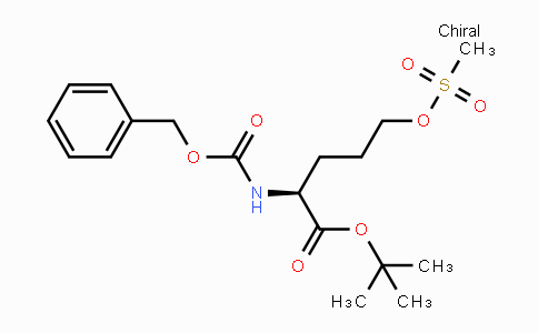 CAS No. 159877-09-5, (S)-tert-Butyl 2-(((benzyloxy)carbonyl)amino)-5-((methylsulfonyl)oxy)pentanoate
