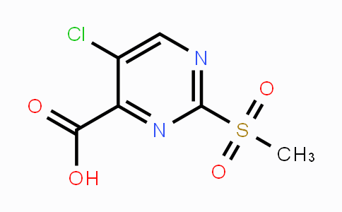 CAS No. 38275-34-2, 5-Chloro-2-(methylsulfonyl)pyrimidine-4-carboxylic acid