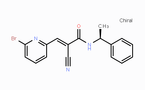 CAS No. 857064-38-1, (S,E)-3-(6-Bromopyridin-2-yl)-2-cyano-N-(1-phenylethyl)acrylamide