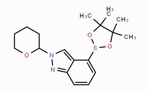 CAS No. 1146955-35-2, 2-(Tetrahydro-2H-pyran-2-yl)-4-(4,4,5,5-tetramethyl-1,3,2-dioxaborolan-2-yl)-2H-indazole