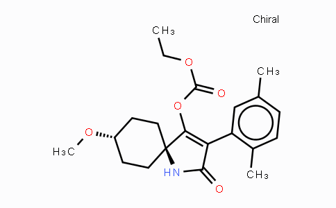 CAS No. 203313-25-1, (5s,8s)-3-(2,5-Dimethylphenyl)-8-methoxy-2-oxo-1-azaspiro[4.5]dec-3-en-4-yl ethyl carbonate