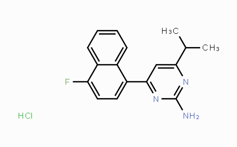 CAS No. 199864-87-4, 4-(4-Fluoronaphthalen-1-yl)-6-isopropylpyrimidin-2-amine hydrochloride