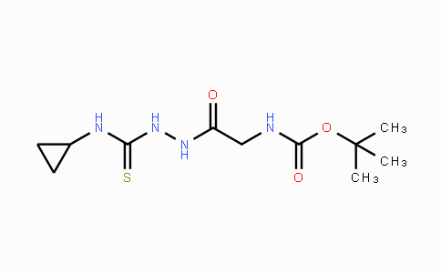 CAS No. 883008-24-0, tert-Butyl (2-(2-(cyclopropylcarbamothioyl)-hydrazinyl)-2-oxoethyl)carbamate