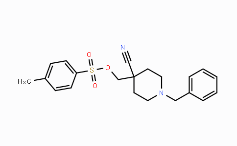 CAS No. 270257-39-1, (1-Benzyl-4-cyanopiperidin-4-yl)-methyl 4-methylbenzenesulfonate