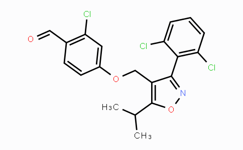 CAS No. 278597-32-3, 2-Chloro-4-((3-(2,6-dichlorophenyl)-5-isopropyl-isoxazol-4-yl)methoxy)benzaldehyde