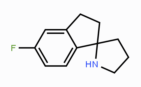 CAS No. 1211594-23-8, 5-Fluoro-2,3-dihydrospiro[indene-1,2'-pyrrolidine]
