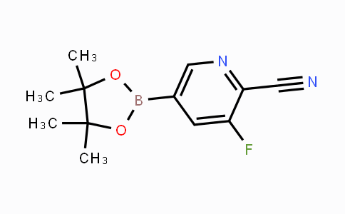 CAS No. 1356066-65-3, 3-Fluoro-5-(4,4,5,5-tetramethyl-1,3,2-dioxaborolan-2-yl)picolinonitrile